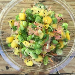 Gluten-free salmon poke from Sweetfin Poke